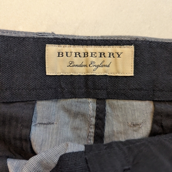 Men's Burberry London Designer Gray Cotton Pants - Size 32R NWT - Picture 8 of 9